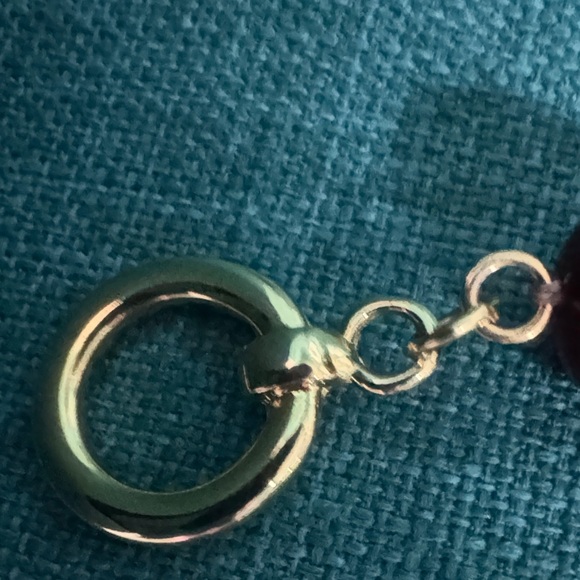 Ann Taylor Italian Collection Enamel Ball Plum Rose Necklace - Picture 6 of 9